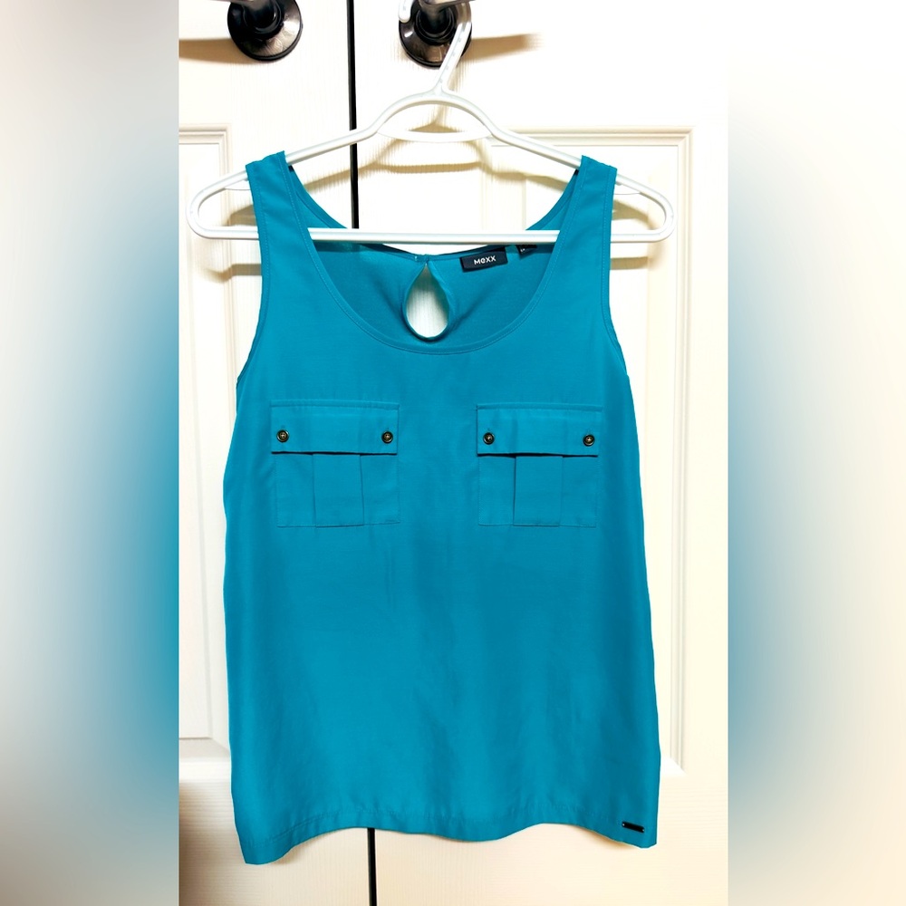 Mexx Teal Tank Top size 4 (34)